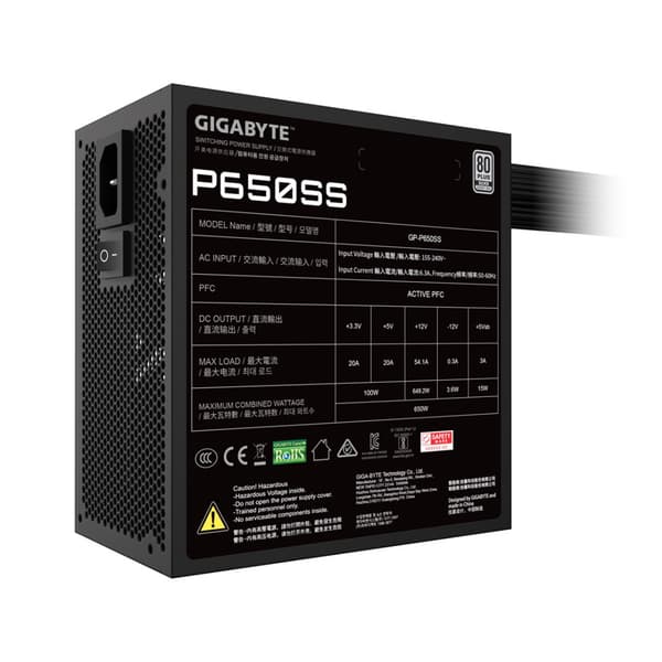 Gigabyte P650SS 650W strømforsyning