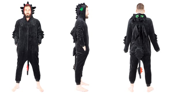 Gul Heldragt Raseri sort XL