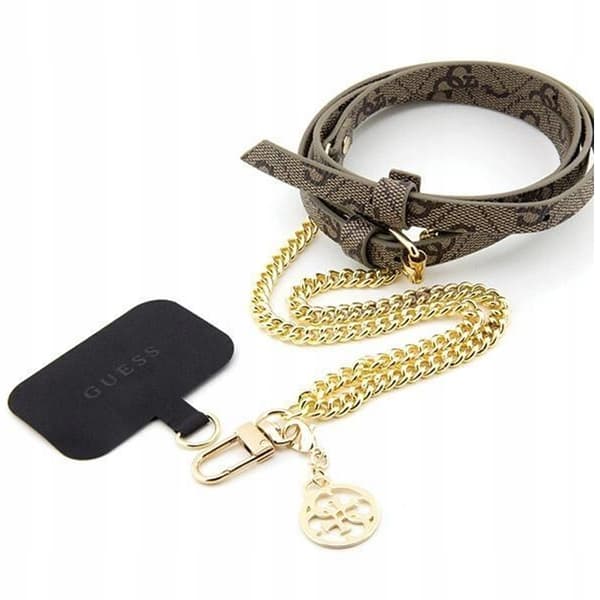 Guess GUOUC4MG4EW Universal CBDY-rem brun/brun 4G-kæde