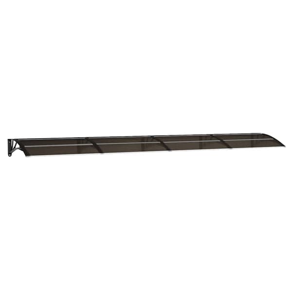 vidaXL dørmarkise sort 400x75 cm polycarbonat
