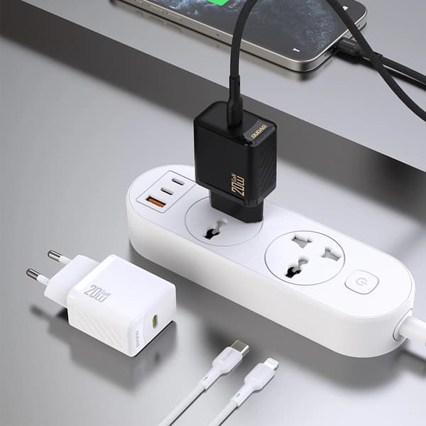 Dudao A26 PD20W GaN USB-C Laturi - Musta