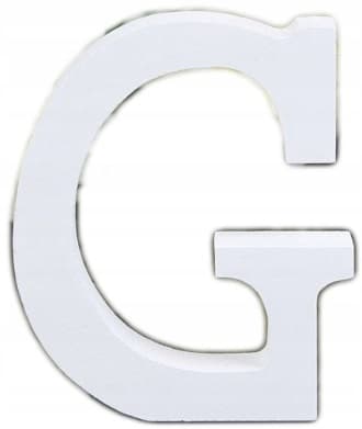 Træbogstav "G", 16 cm, 1 stk.