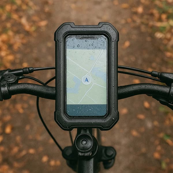 Vedenkestävä pyörän GPS-puhelinteline ohjaustankoon