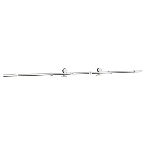 vidaXL Skjutdörrsfäste 183 cm stål silver