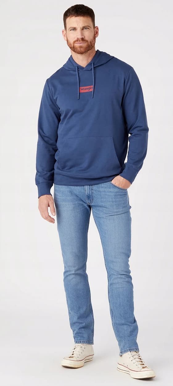 Wrangler slim store blå jeans tilpassede W33 L34