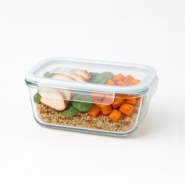 640 ml glasbehållare vakuummatlåda lufttät mat