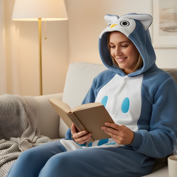 Kigurumi-pyjamas med uggla, storlek M: 155 - 165 cm