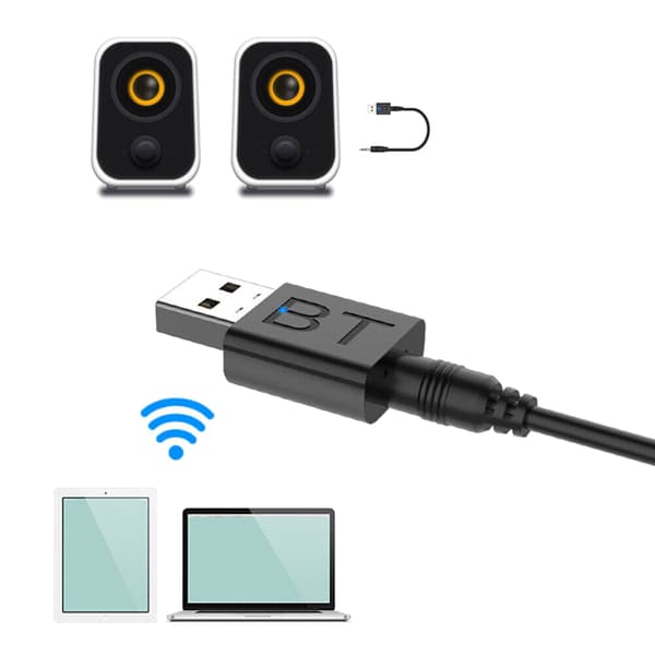 Adapteri lähetin vastaanotin Bluetooth 5.0 3,5 mm:n jack-liitäntä
