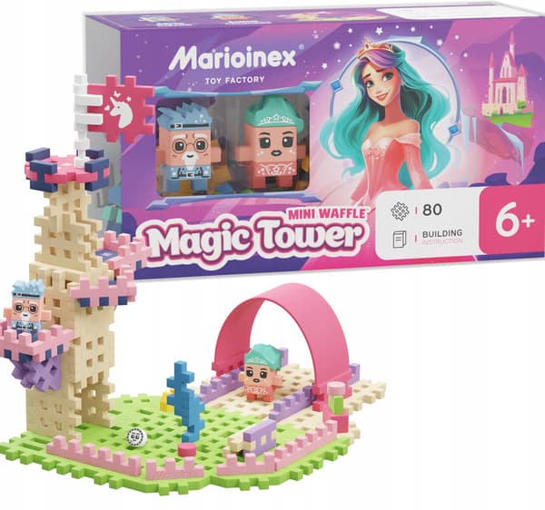 Marioinex Mini Waffle Princess Magic Tower 80 kpl 2Kuva