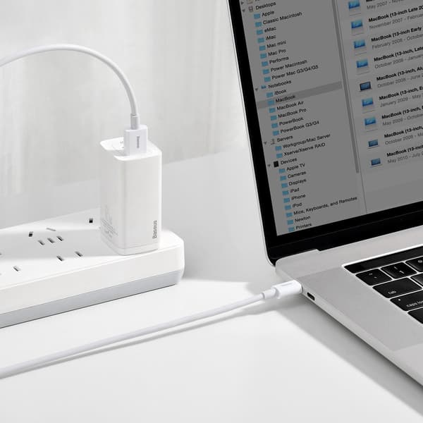 Baseus Superior Series USB til USB-C kabel, 66W, 2m (hvid)