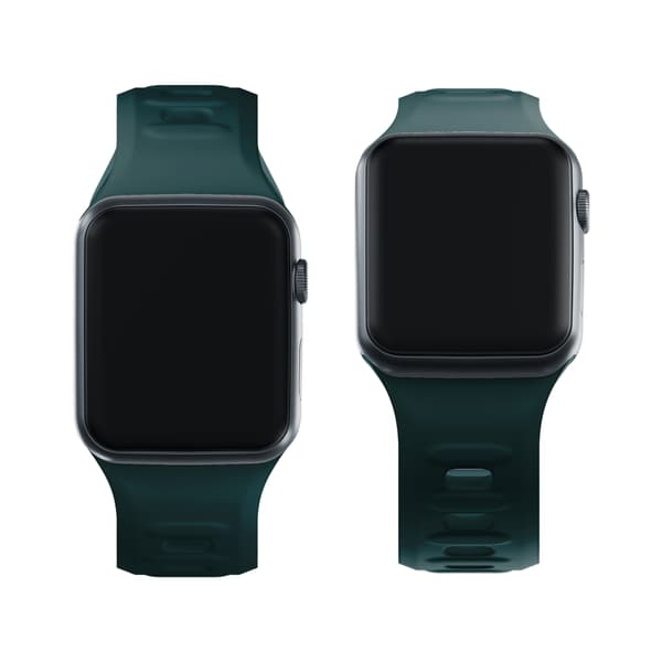 42/44/45/46/49 mm Evergreen (stor) - 3mk Silikone Urrem til Apple
