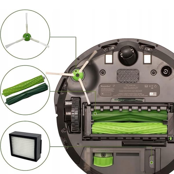 XL KIT Børster Filtre Tilbehør iRobot ROOMBA I7 I3 I5 I6 I8 E5 E6 E7