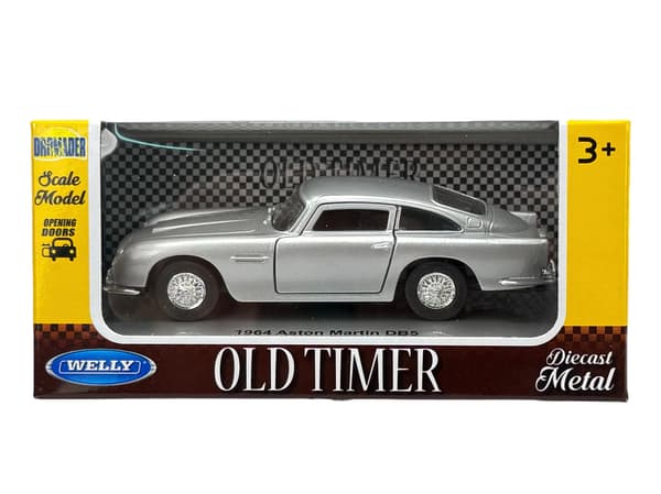 WELLY OLD TIMER 1964 ASTON MARTIN DB5 SØLV 1:34 43783