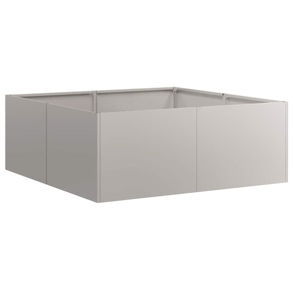 vidaXL rusten urtepotte 80x80x30 cm rustfrit stål