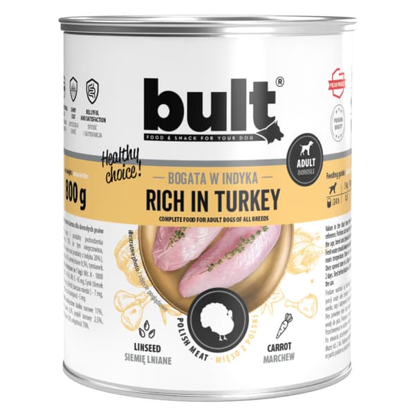 Bult MIX 6 FLAVORS vådfoder til hunde, 30x800g, kornfri