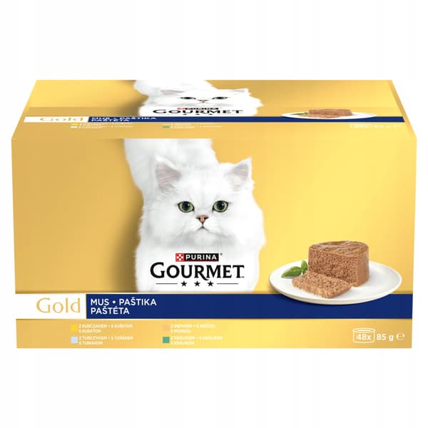 Purina Gourmet Gold Mus Mix vådfoder til katte 48x85g