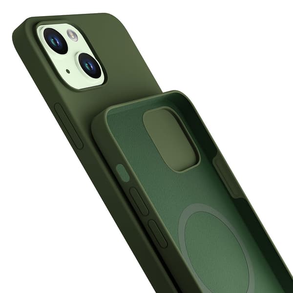 Apple iPhone 15 Plus - 3mk Hardy Silikone MagCase Alpine Green