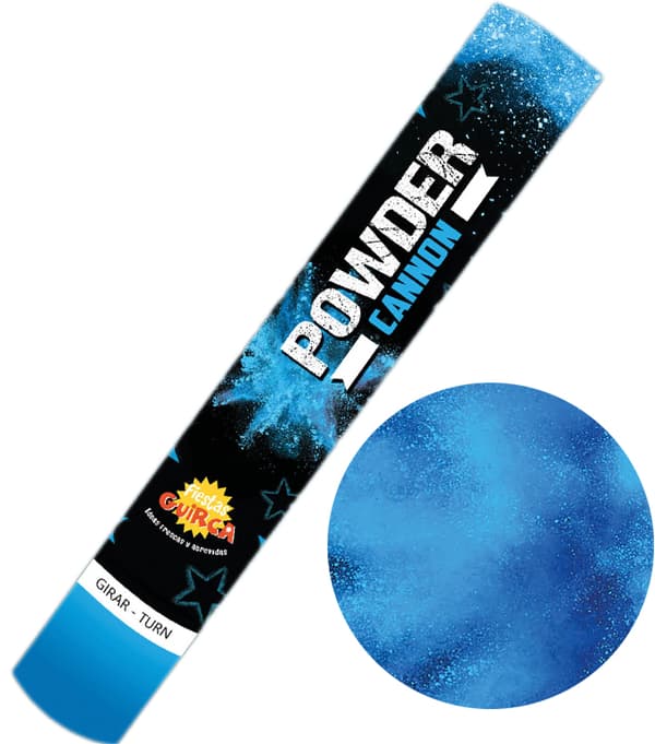 Konfetti Shooter Holi Pulver Blå