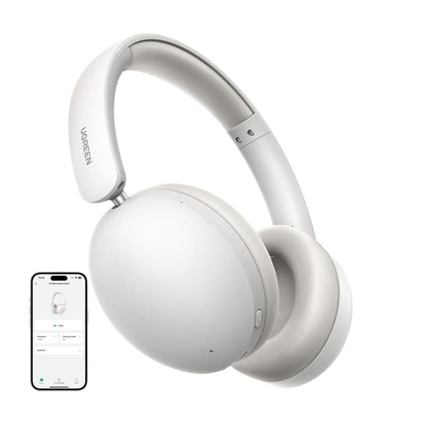 Ugreen Studio Max2 Over-Ear Hovedtelefoner, Bluetooth 5.4 (Hvid)