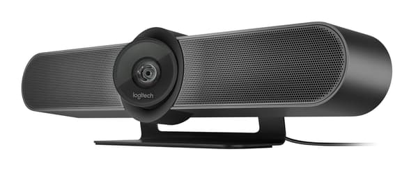 Logitech MeetUp 4K Ultra HD videokonferencekamera, sort