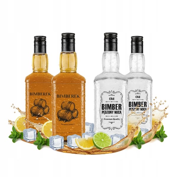 10x DANIELS 500ml flaskor med tryck för BIMBER alkohollikörer present