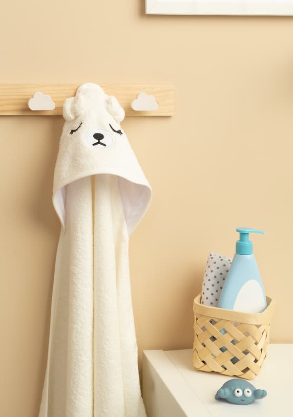 BATHFRIENDS BADKARAMELL 100x100 BJÖRN VIT