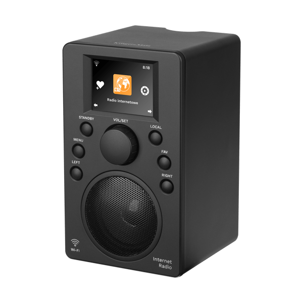 Kruger och Matz internetradio Bluetooth 5.0 Wi-Fi väckarklocka 2,4" display
