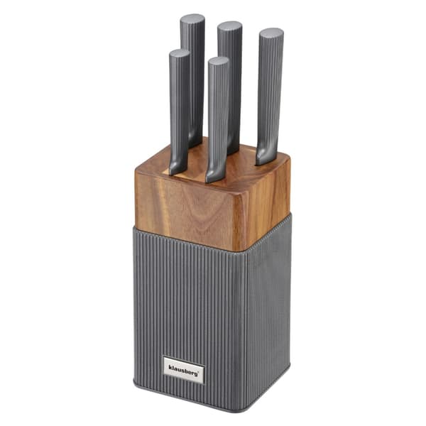 KNIVSET I AKACIABLOCK KLAUSBERG KB-7982