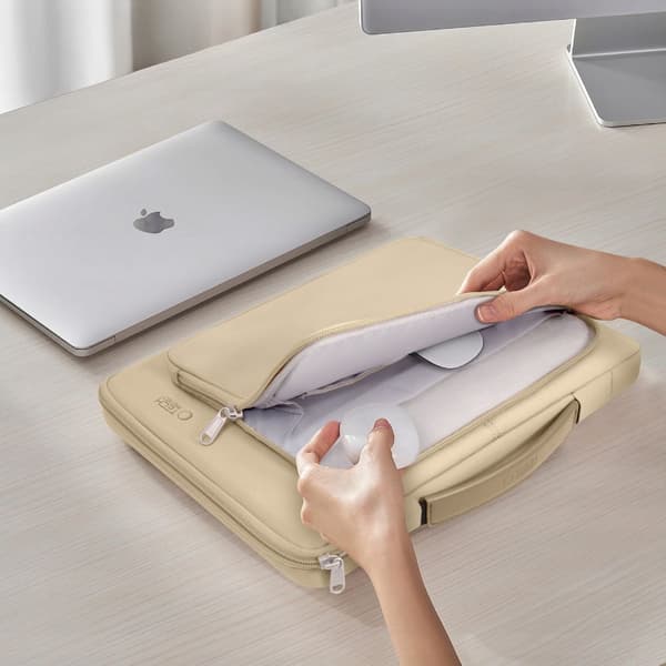 TECH-PROTECT BASIC BÆRBAR TASKE 13-14" ØRKENBEIGE