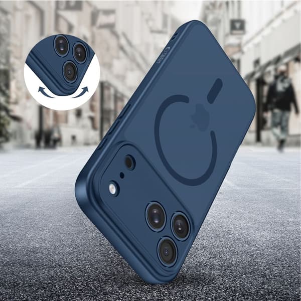 Tech-Protect basicmag magsafe iPhone 17 PRO MAX mat dybblå