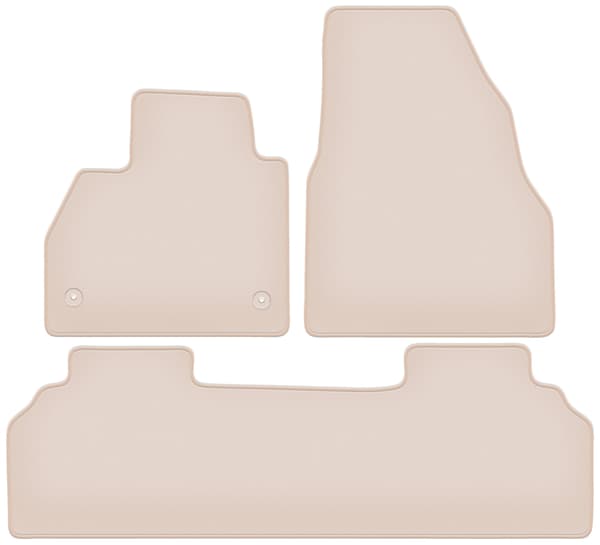 Premium beige bilmattor för Renault Kangoo II kombivan 2013-