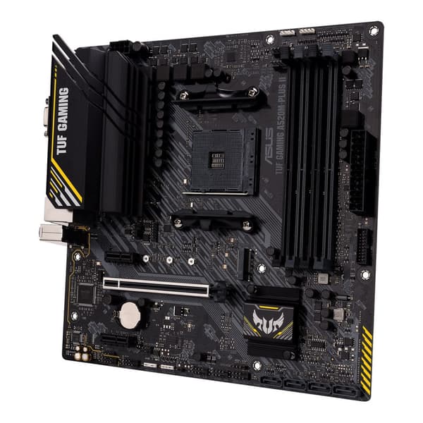 ASUS TUF GAMING A520M-PLUS II moderkort, Micro ATX, AMD A520