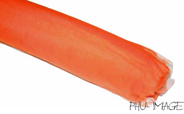Dekorativ tyll 150 cm x 50 m orange