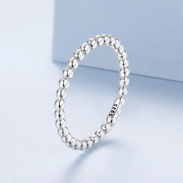 Silverring med BOLLAR storlek 14 silver 925