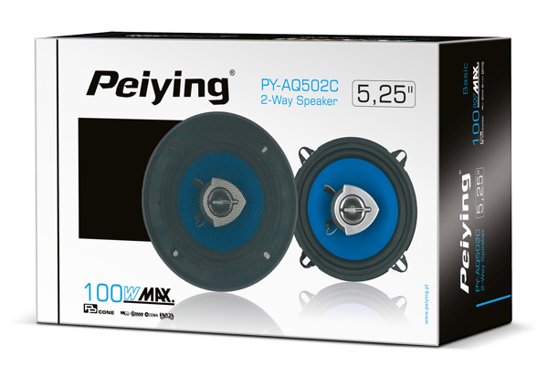 Peiying PY-AQ502C bilhögtalare 100W