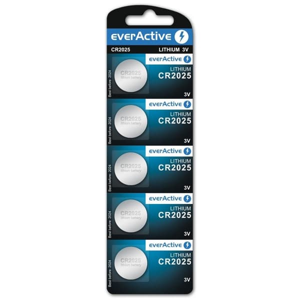 CR2025 5BL Everactive litium