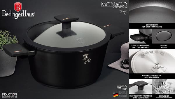 TITANKRUKA 24cm BERLINGER HAUS BH-7087 MONACO