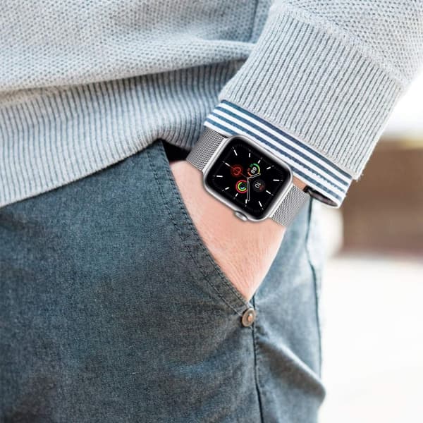 TECH-PROTECT MILANESEBAND TIL APPLE WATCH 6 / 7 / 8 / 9 / 10 / SE (40 / 41 / 42 MM) SORT