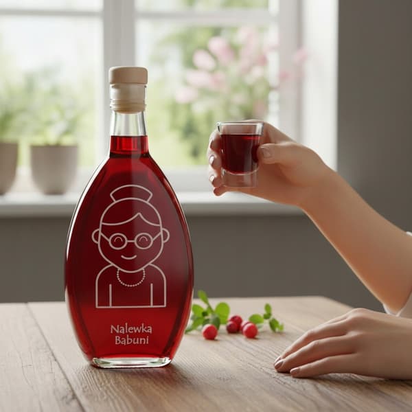 ELIPSA Flaske 200ml Til Likører, Alkohol, Vin + Kork
