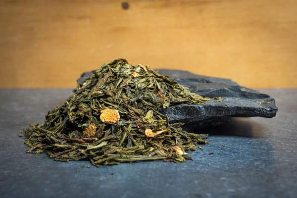 Vihreä tee sitruna 50 g Sencha sitrunalla - tuore ja virkistävä