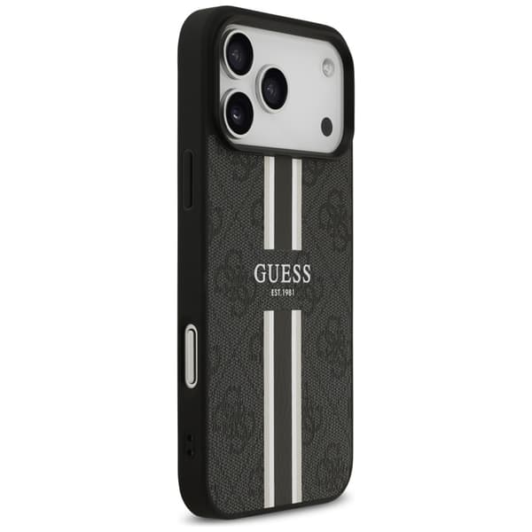 Guess 4G Printed Stripes MagSafe - iPhone 17 Pro Max cover (sort)