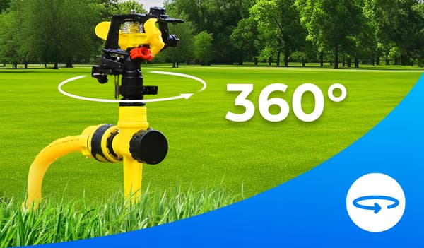 HAVESPRINKLE ROTERENDE PULSATION 360° 3/4 PLÆNEVANDING