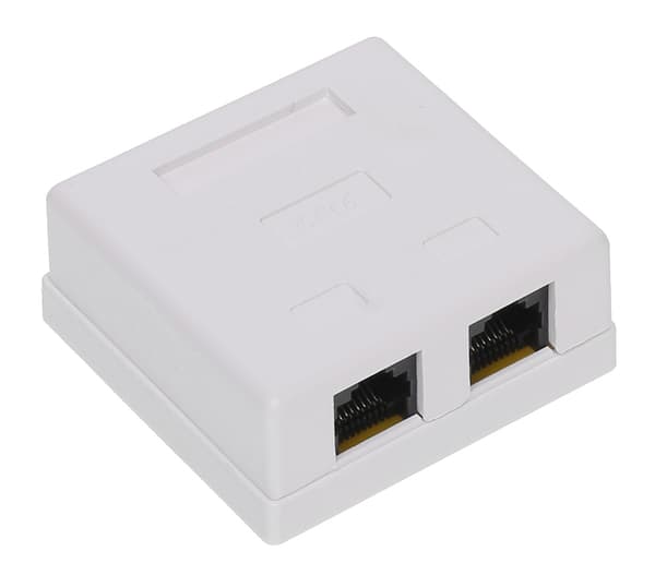 RJ45-2G1/6 dobbelt terminalfatning