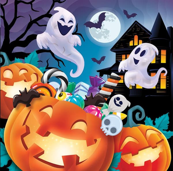 HALLOWEEN Papirservietter Græskar 33x33cm 12 stk.