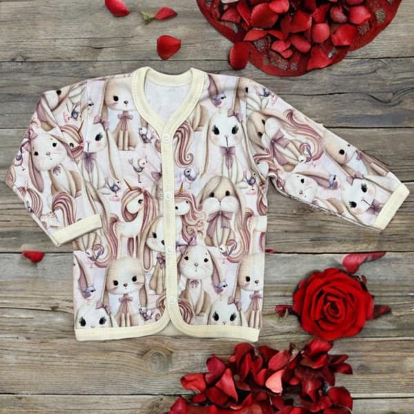 kaftan barnkaftan flicka 86 skjorta långärmad enhörningar