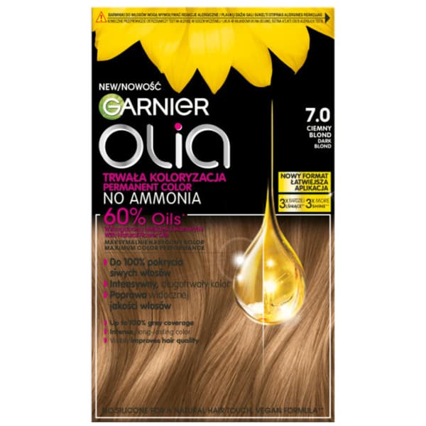 Garnier Olia Permanent Hårfarve 7.0 Mørkeblond