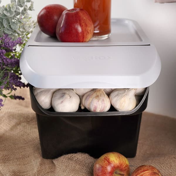 Behållare för grönsaker frukter lök potatis grått set 2 st 13 l