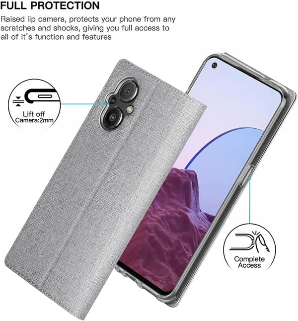 GRÅT LUKKET ETUI TIL ONEPLUS NORD N20 5G