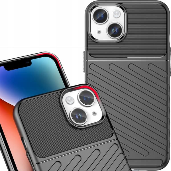 Thunder Case iPhone 14 pansret cover sort