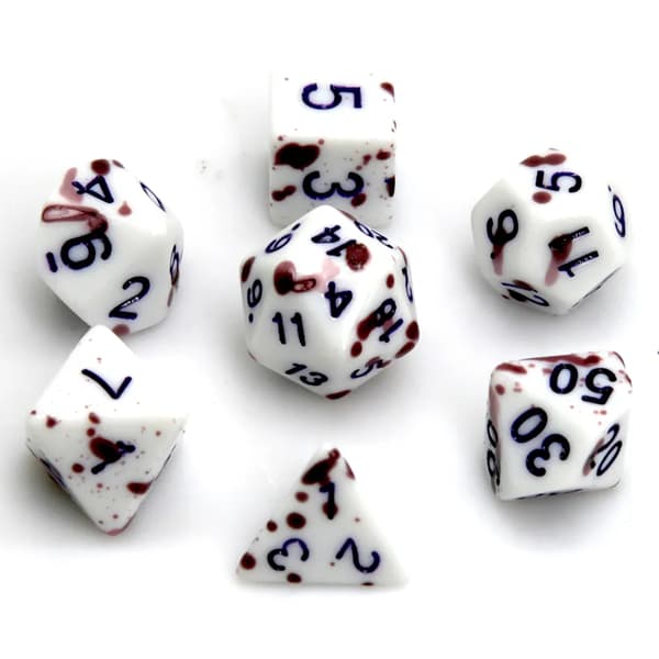 Old Wounds RPG terningsæt med 7 terninger